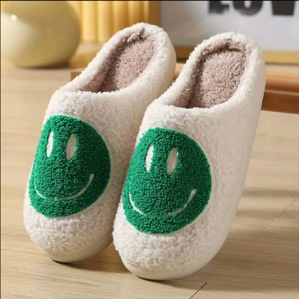Smiley face slippers